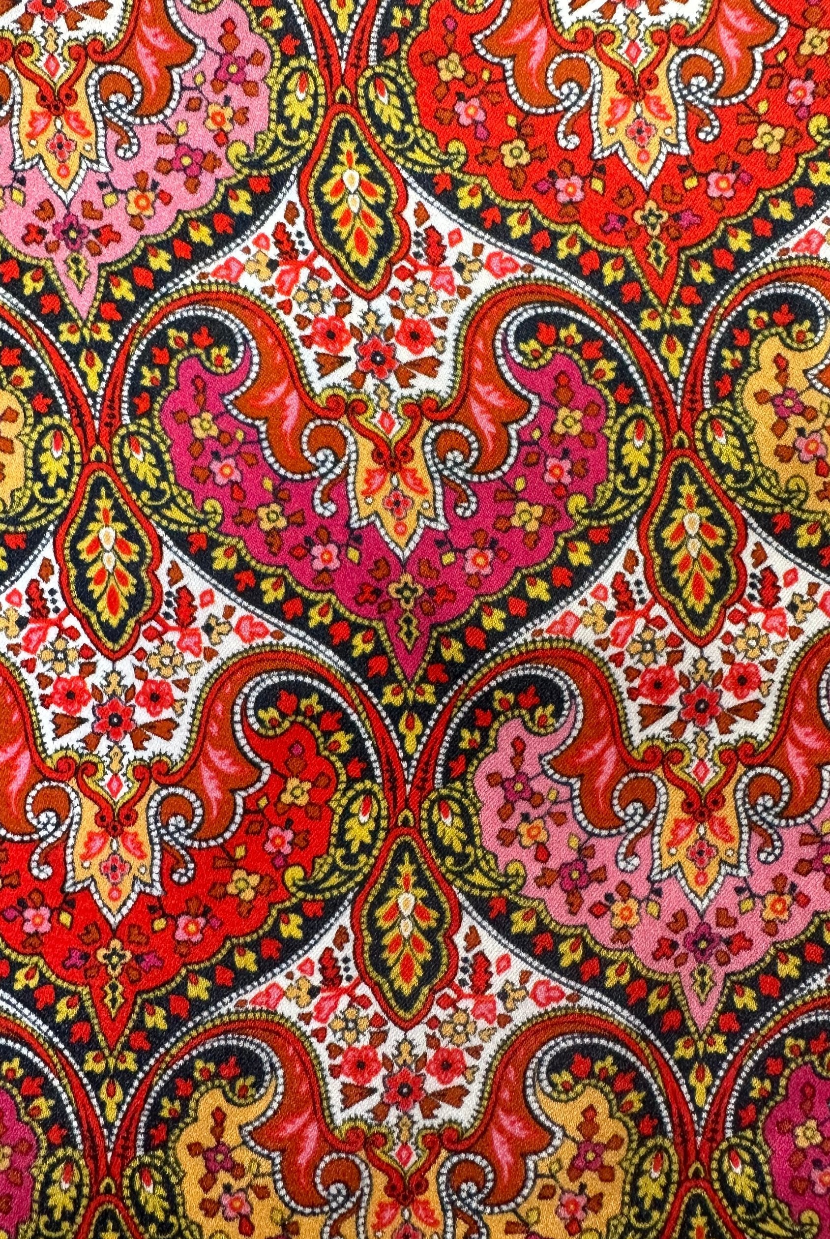 Clutch Travel Makeup Bag orange blue gold green