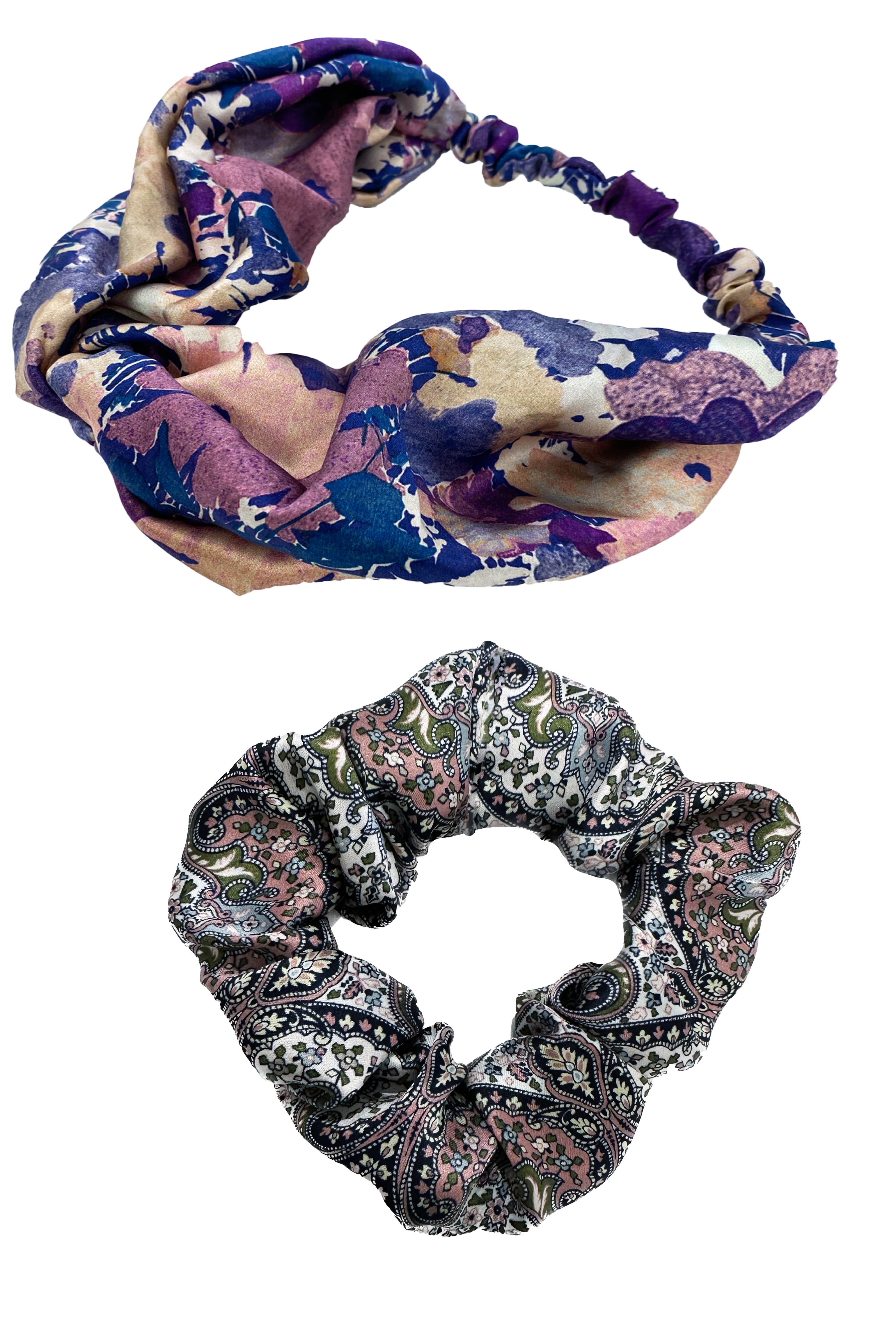Paisley Floral Silk Hair Accessory