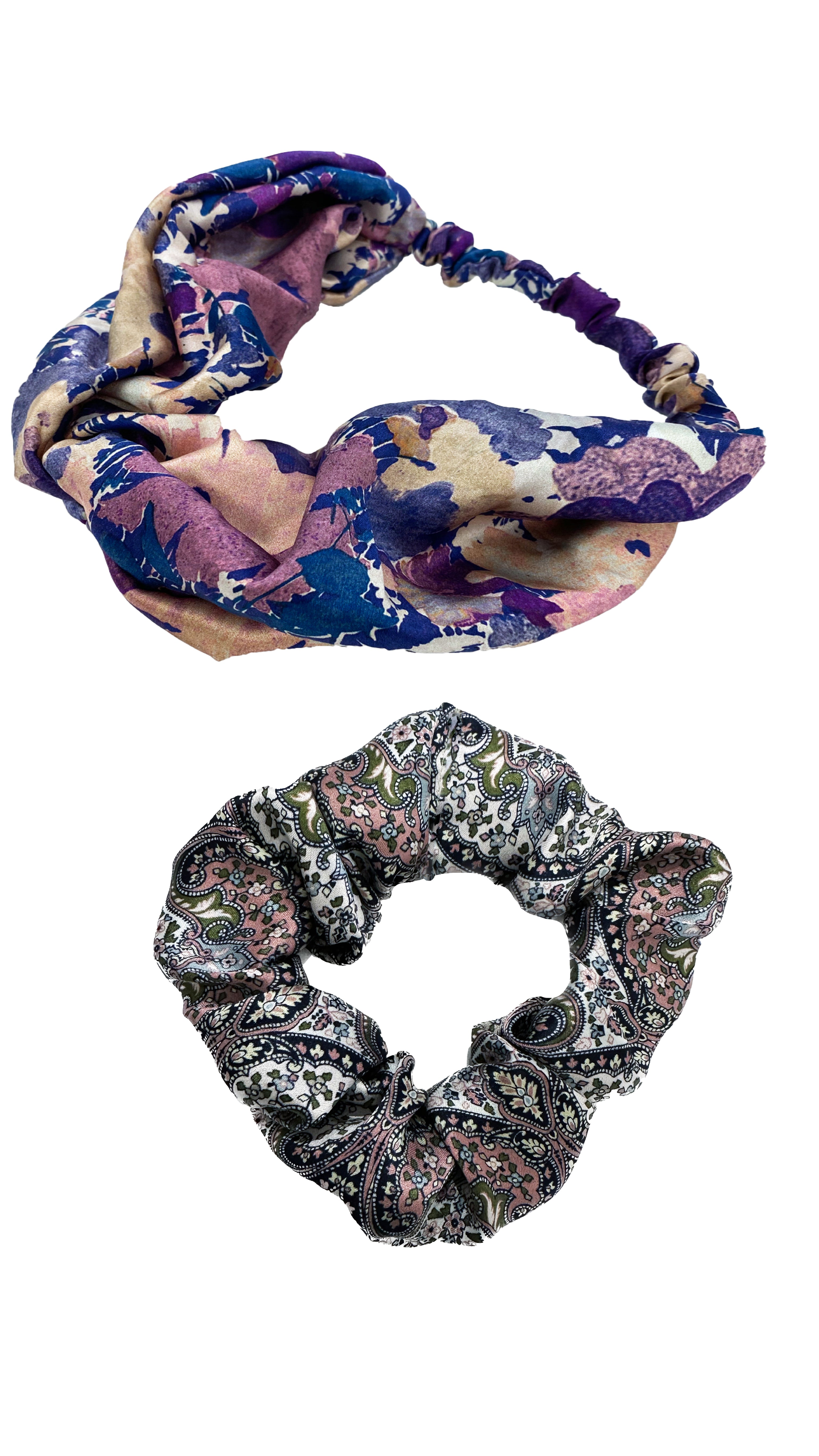 Paisley Floral Silk Hair Accessory