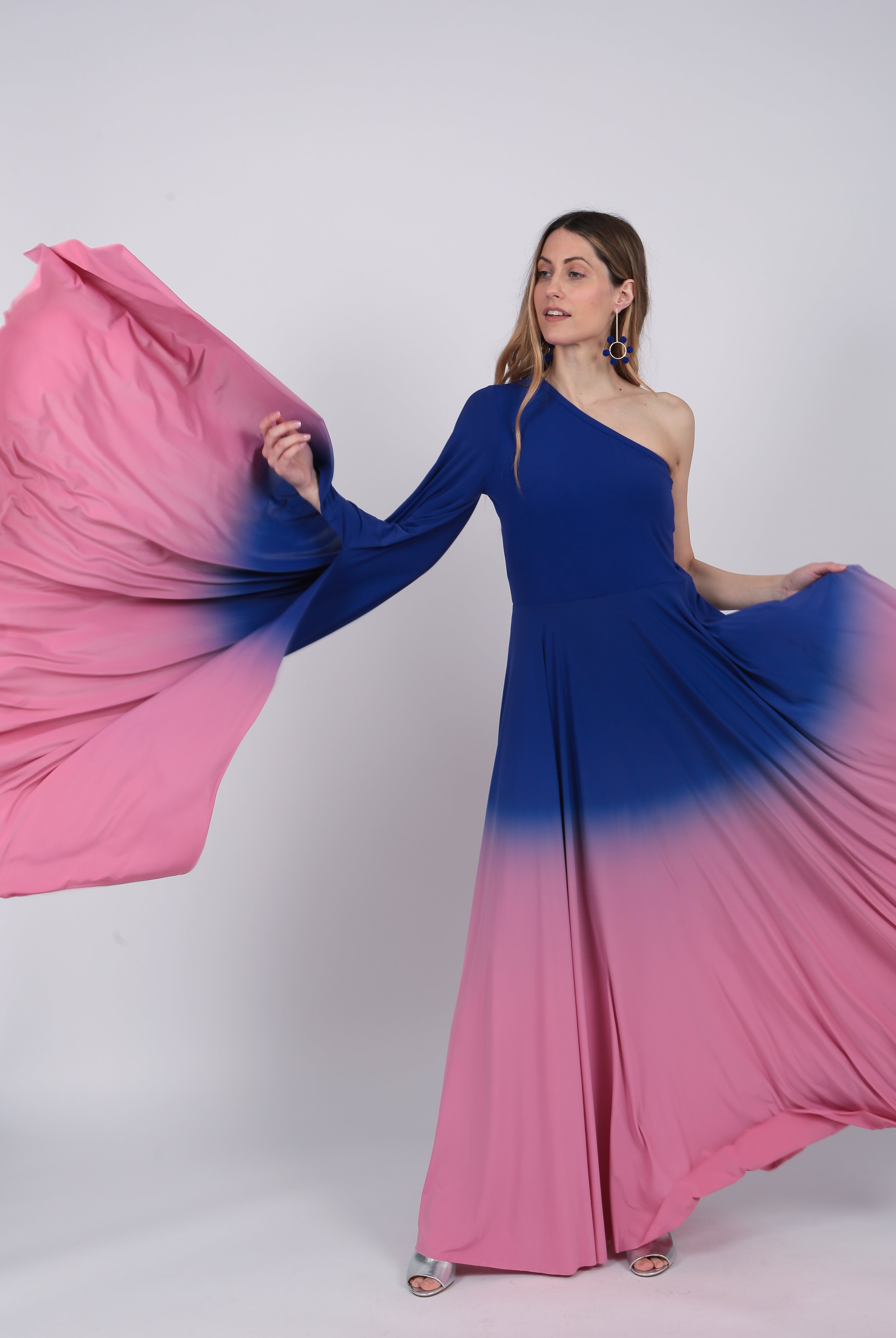 Pink Purple Ombre Gown