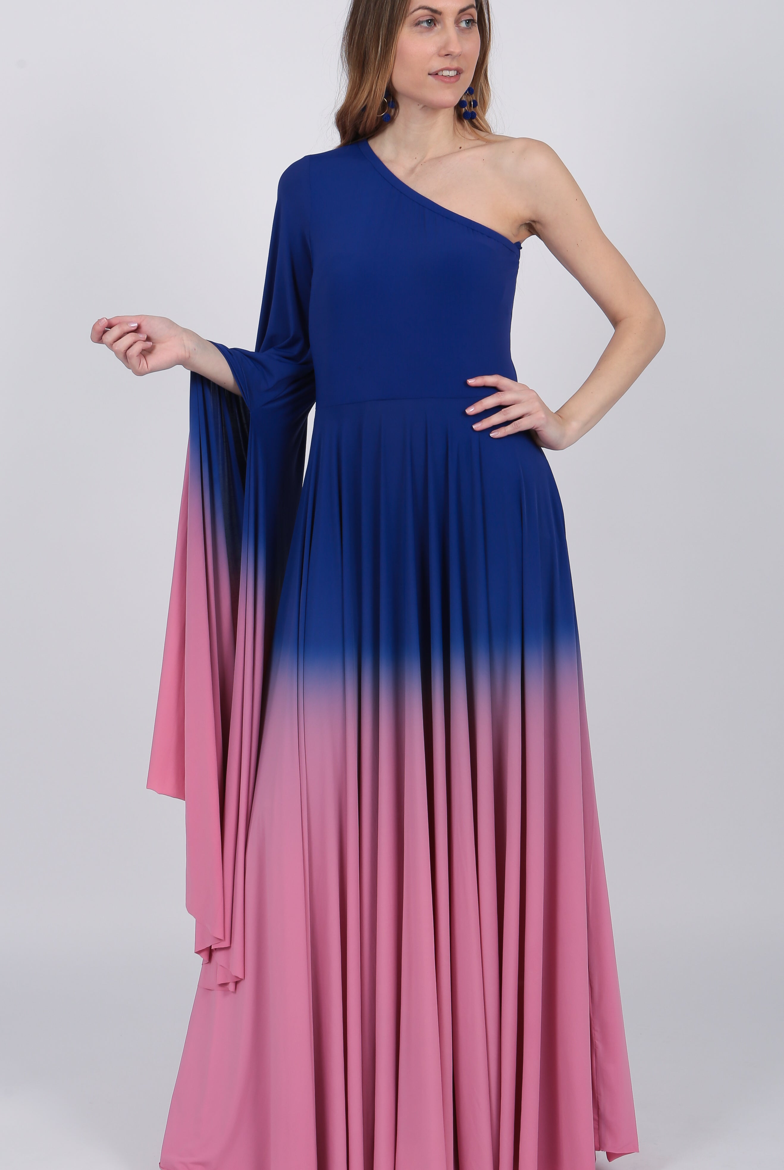 Pink Purple Ombre Gown