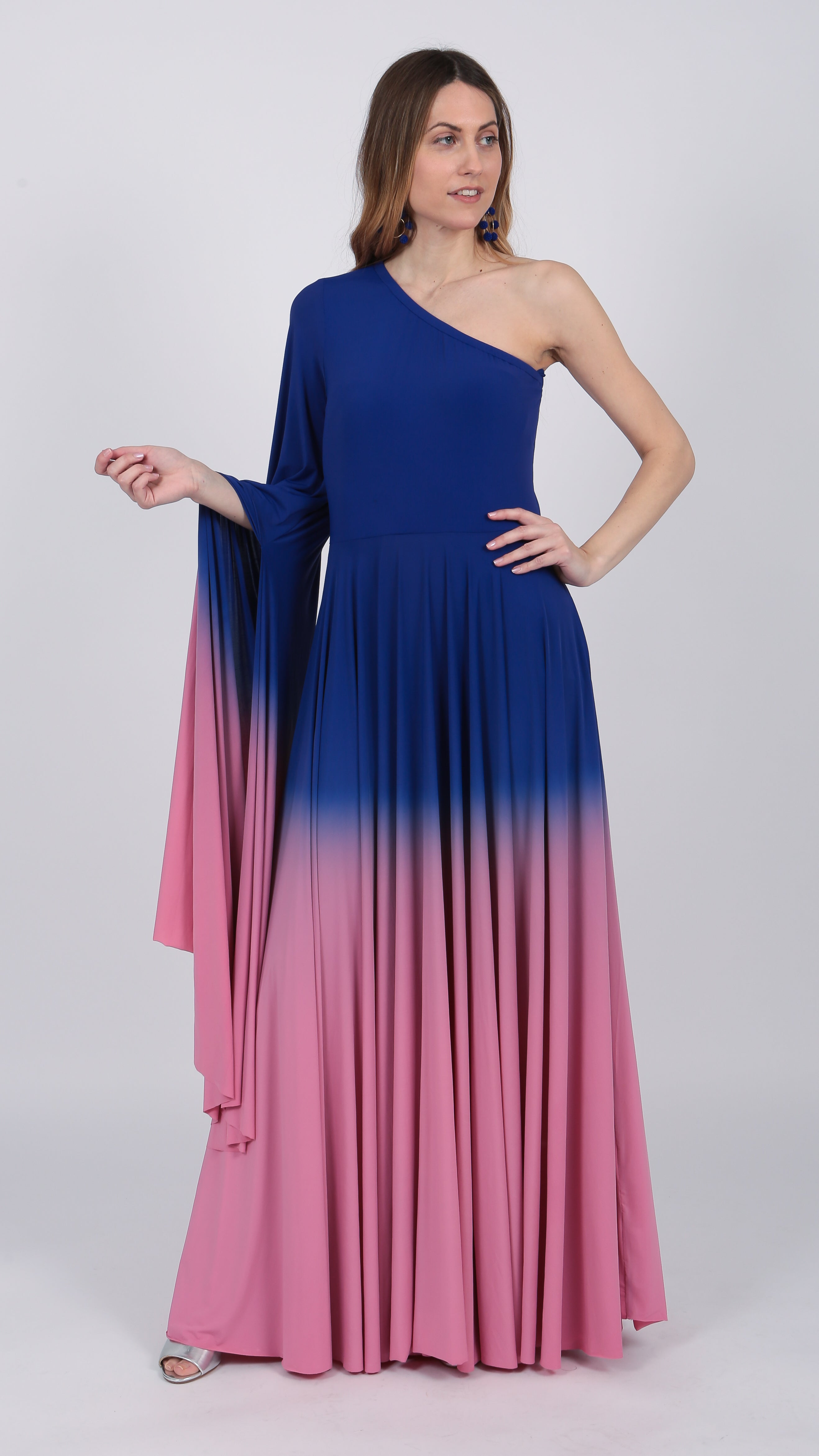 Pink Purple Ombre Gown