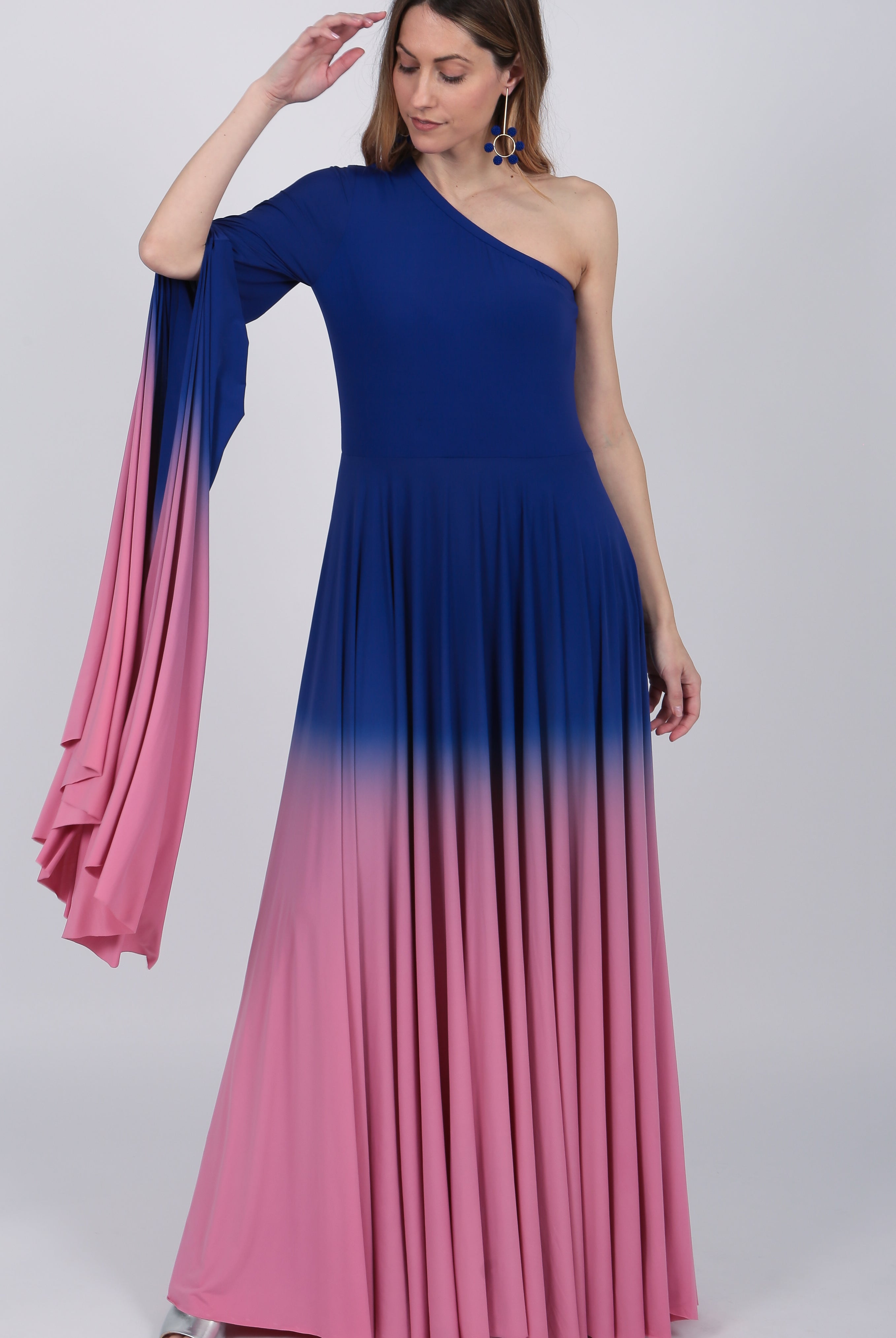 Pink Purple Ombre Gown