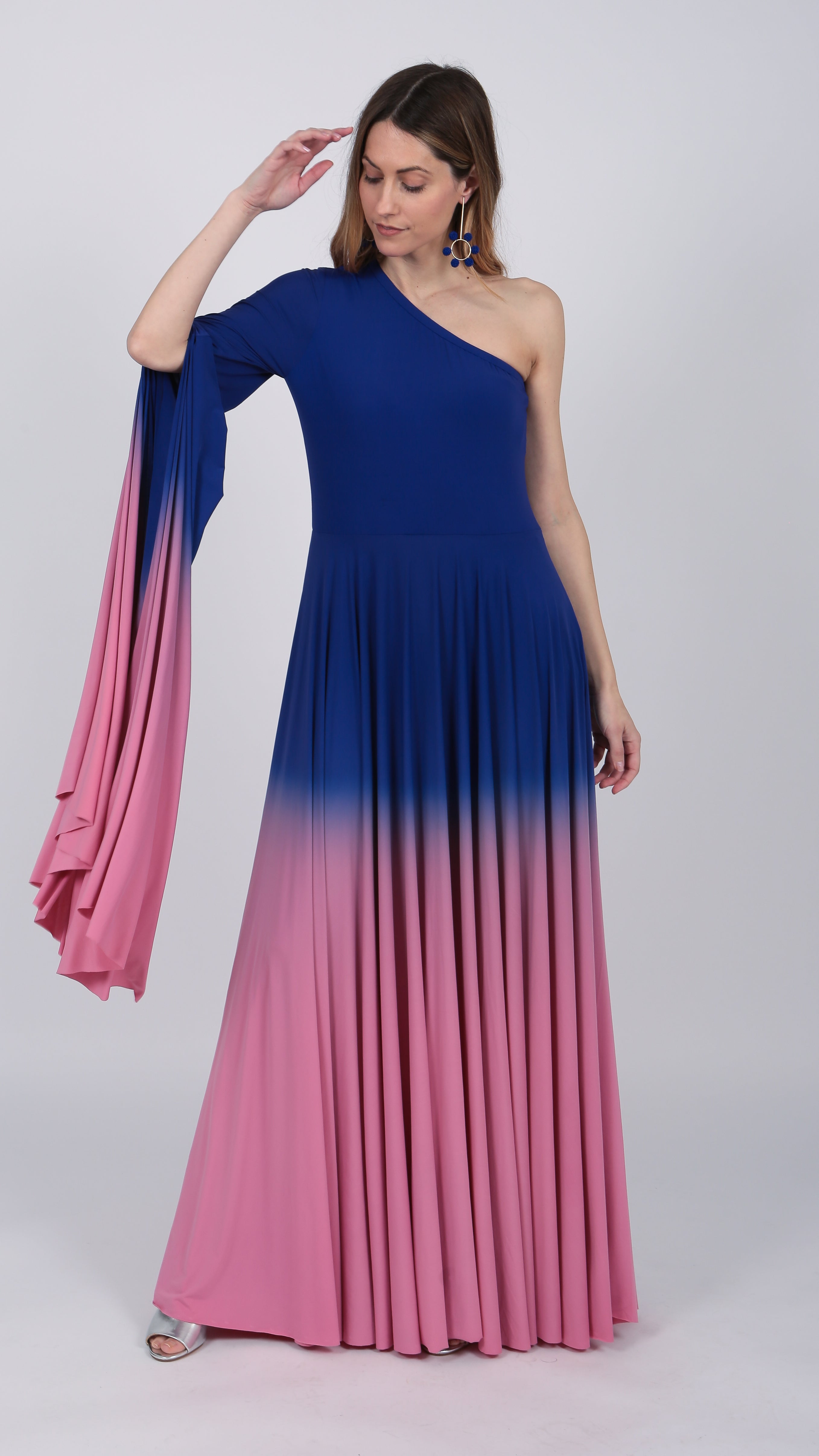 Pink Purple Ombre Gown