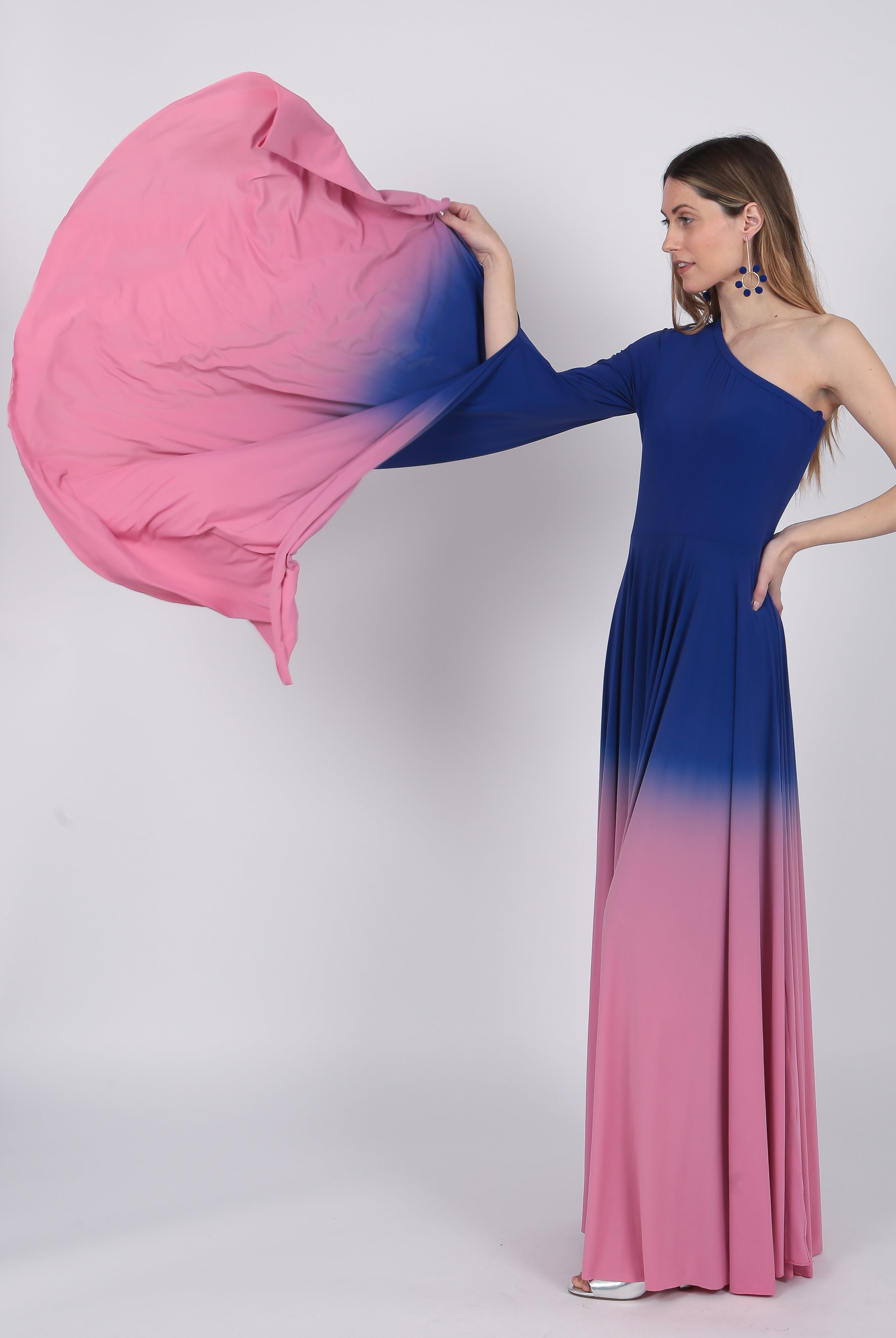 Pink Purple Ombre Gown