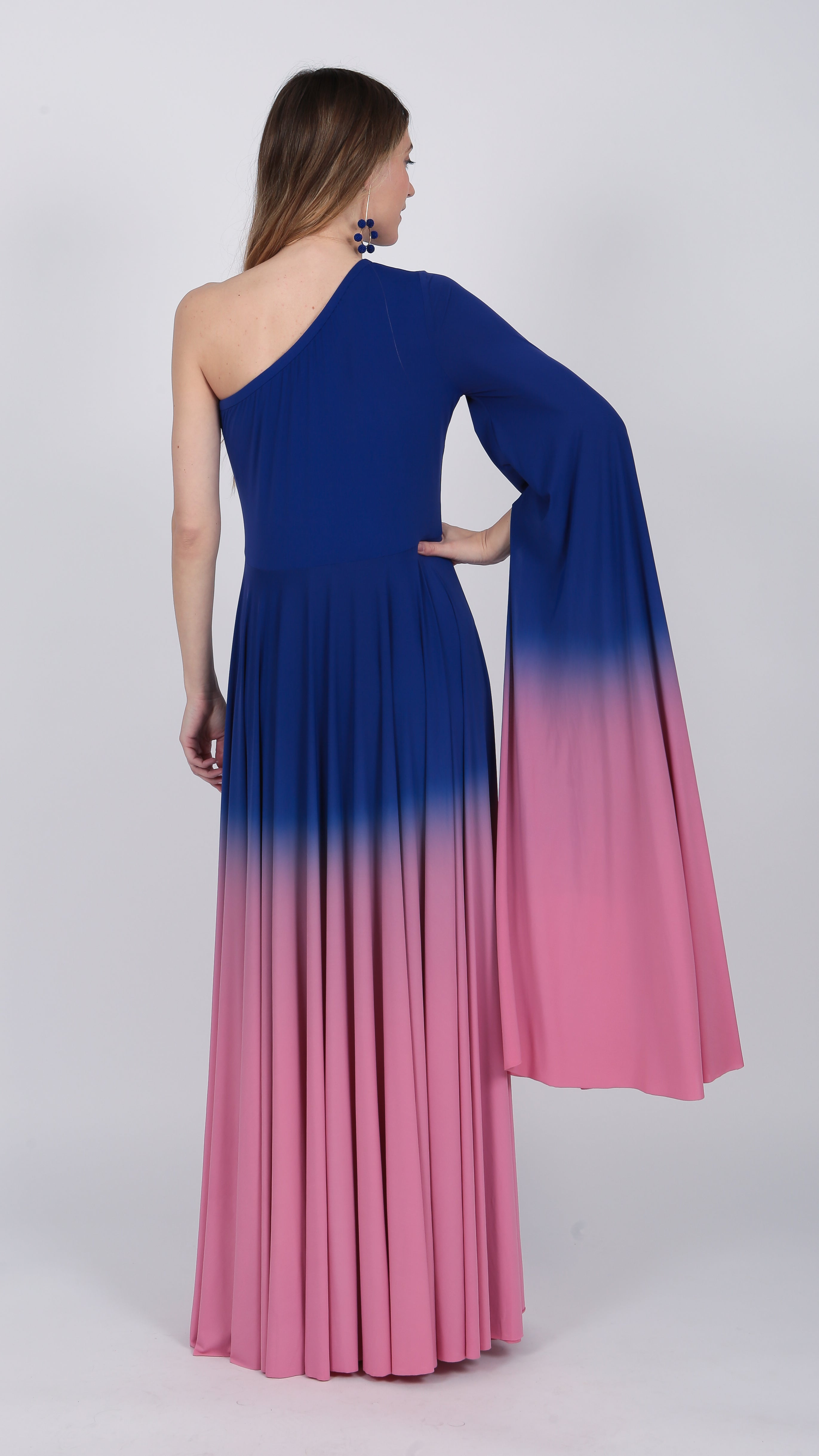Pink Purple Ombre Gown