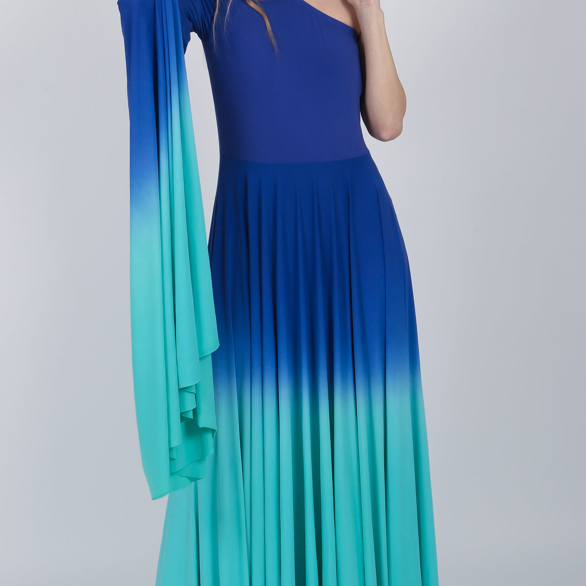 Ombre gown Indigo Purple/Turquoise