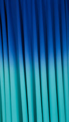 one shoulder Ombre gown Indigo Purple Turquoise