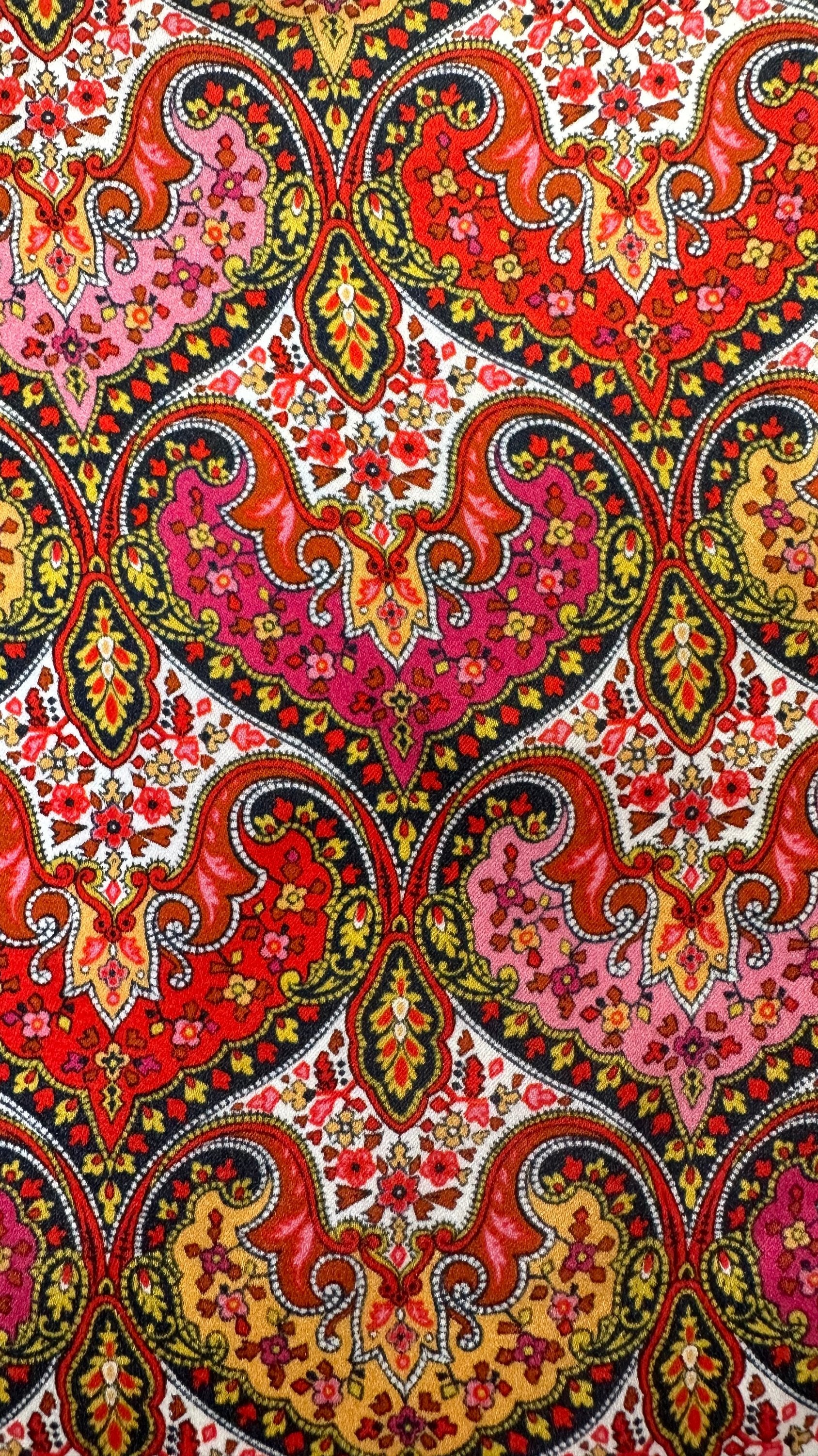 Clutch Travel Makeup Bag orange blue gold green 