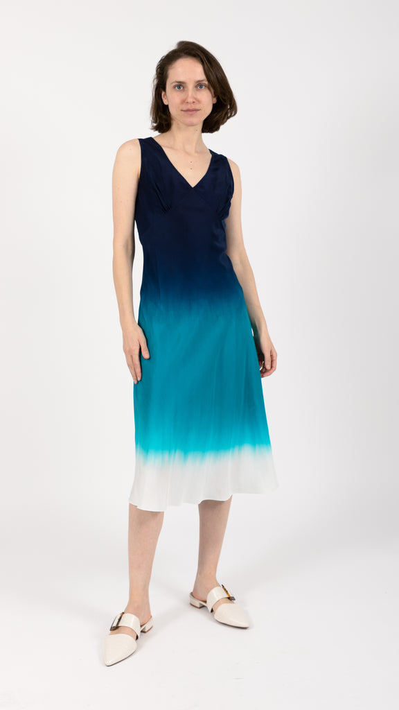 Ombre Silk Slip Dress