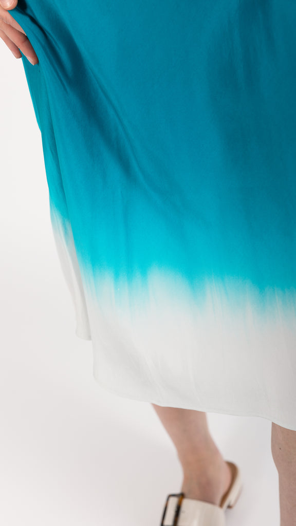 Ombre Silk Slip Dress