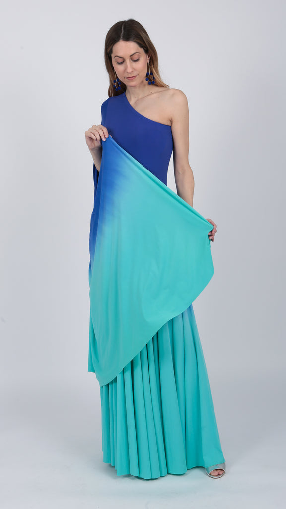 turquoise Ombre gown