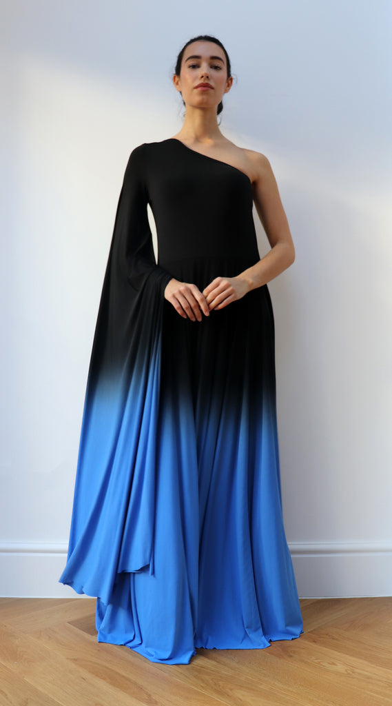 Ombre blue gown